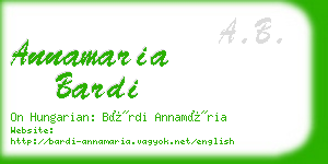 annamaria bardi business card